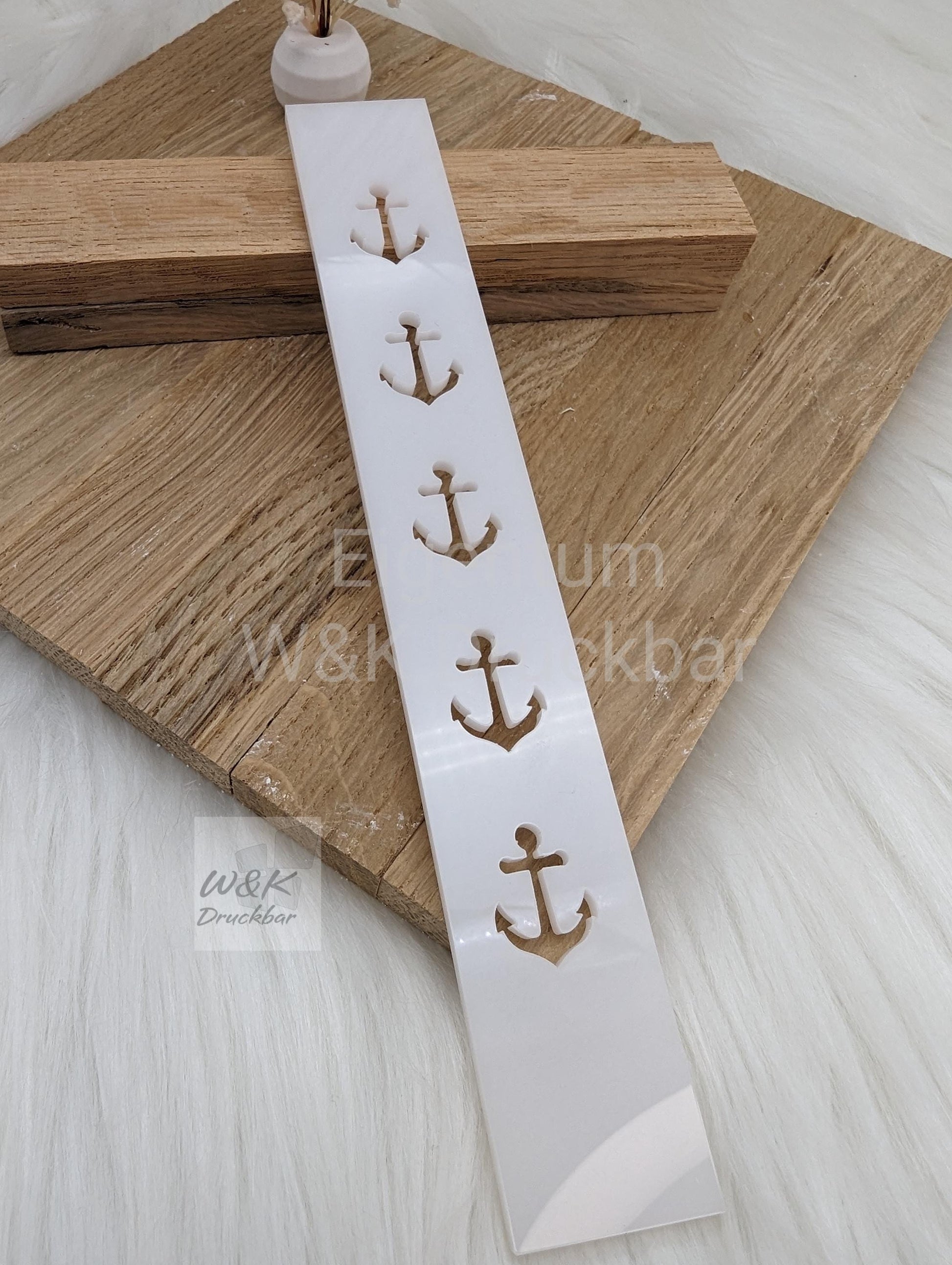 Acrylklötzchen Anker Hochkant 160x22*mm / 3mm