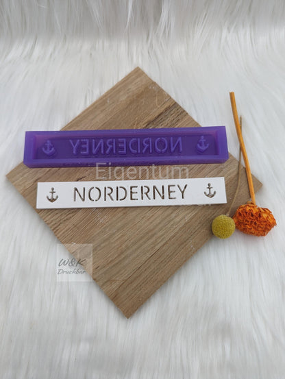 Klötzchen Gießform / NORDERNEY / Silikonform für Klötzchen / 160x22x8 mm / Silikon Klötzchen Gießform /Gießform Klötzchen