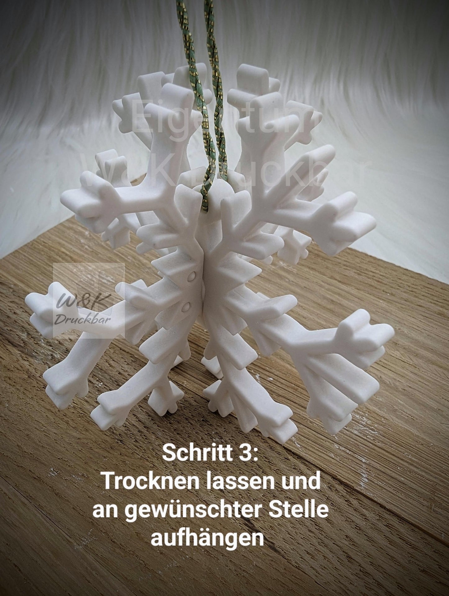 Silikonform Schneeflocke / Anhänger / Winterzeit / Gießform / Raysin / Silikonform