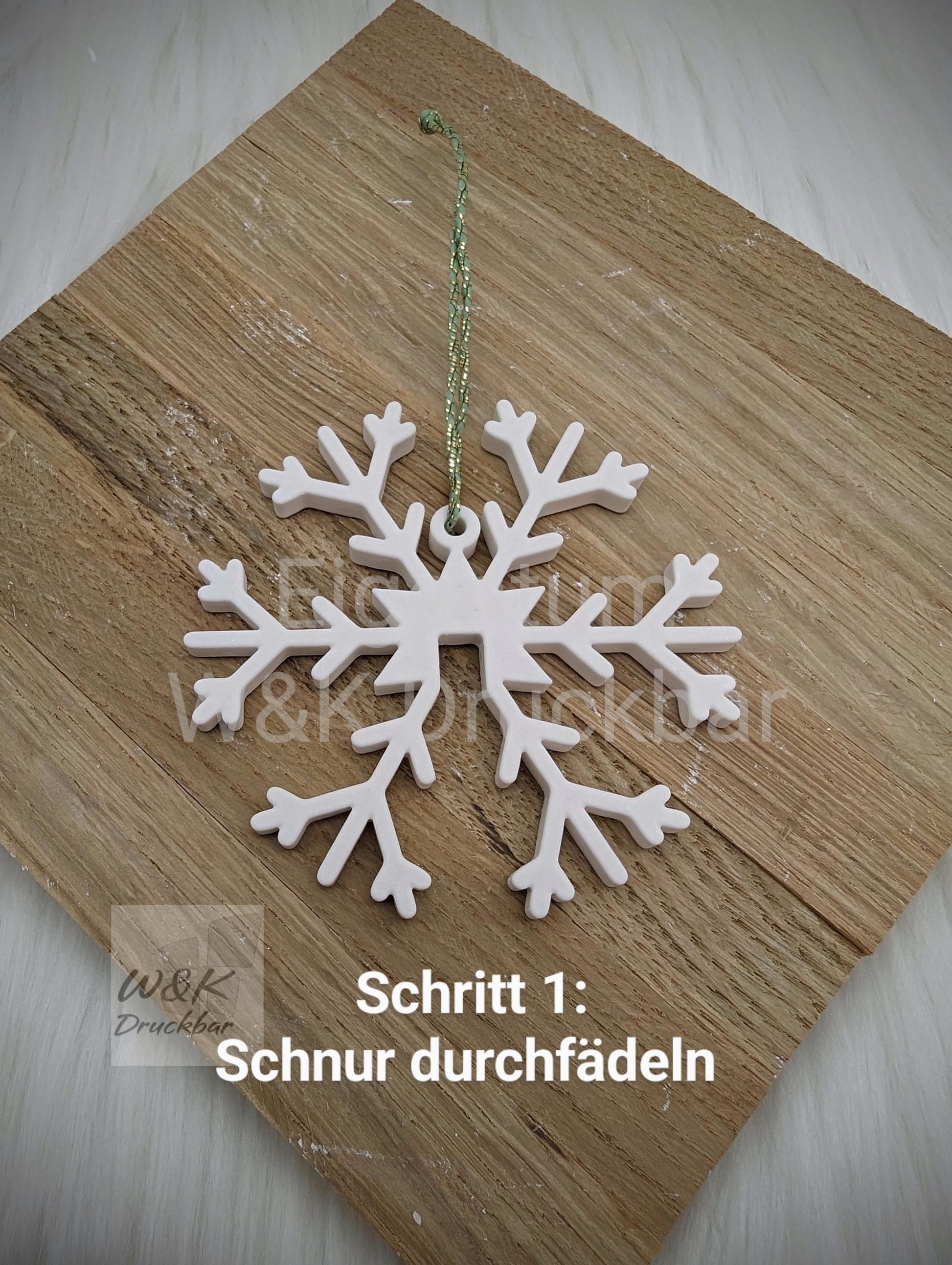 Silikonform Schneeflocke / Anhänger / Winterzeit / Gießform / Raysin / Silikonform