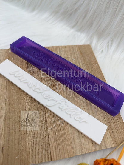 Klötzchen Gießform / Wunscherfüller / Silikonform für Klötzchen /160x22x8 mm / Silikon Klötzchen Gießform /Gießform Klötzchen