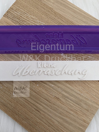 Klötzchen Gießform / kleine Überraschung / Silikonform für Klötzchen /160x22x8 mm / Silikon Klötzchen Gießform /Gießform Klötzchen