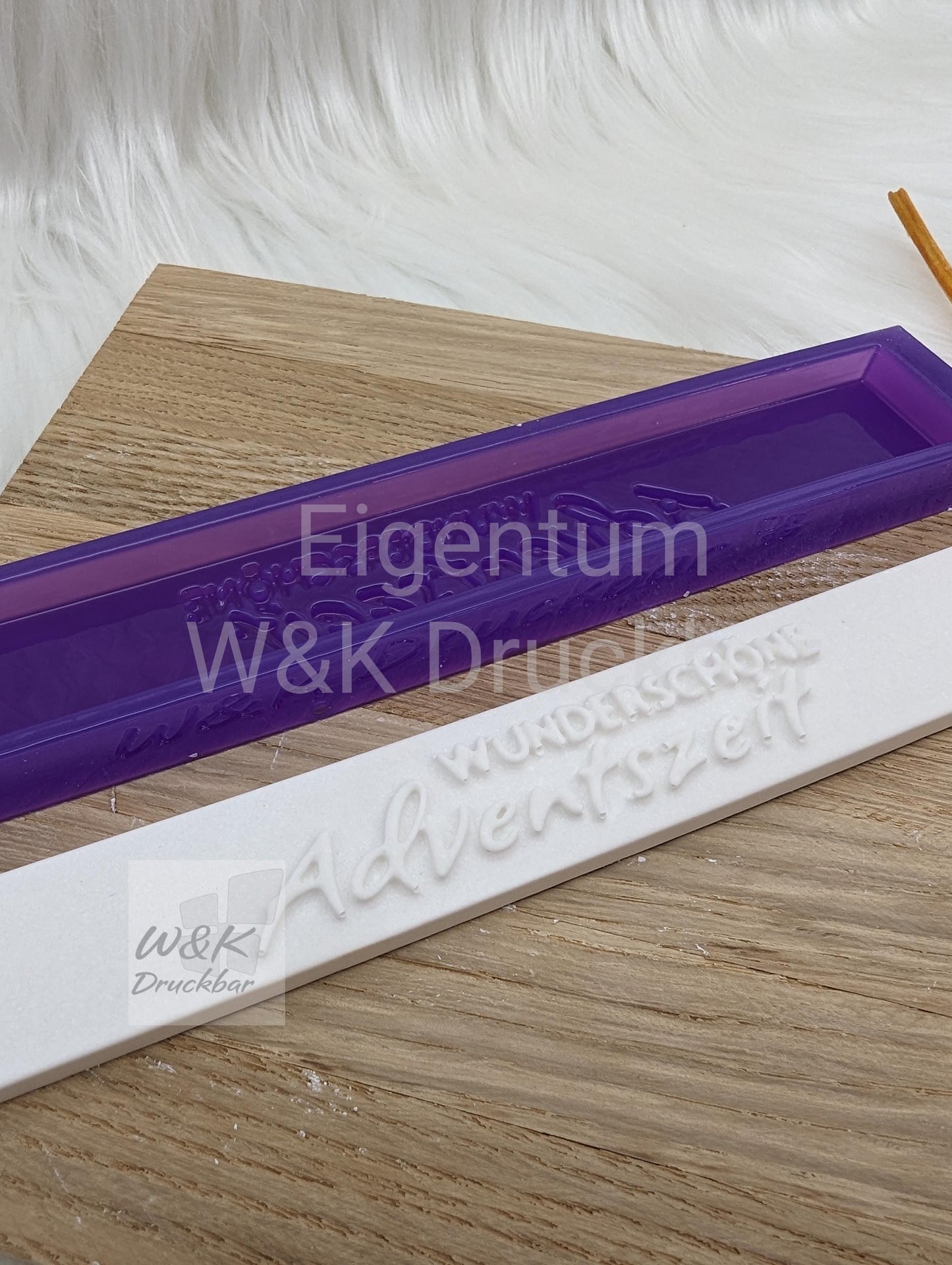 Klötzchen Gießform / WUNDERSCHÖNE Adventszeit / Silikonform für Klötzchen /160x22x8 mm / Silikon Klötzchen Gießform /Gießform Klötzchen
