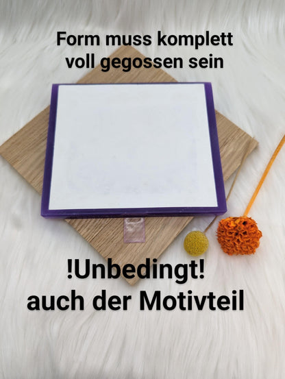 Silikonform für Lichthäuschen Lithophane Pfotenfreunde / Premium-Qualität / Seitenwand Lithophane / Standarthaus / Raysin / Silikonform