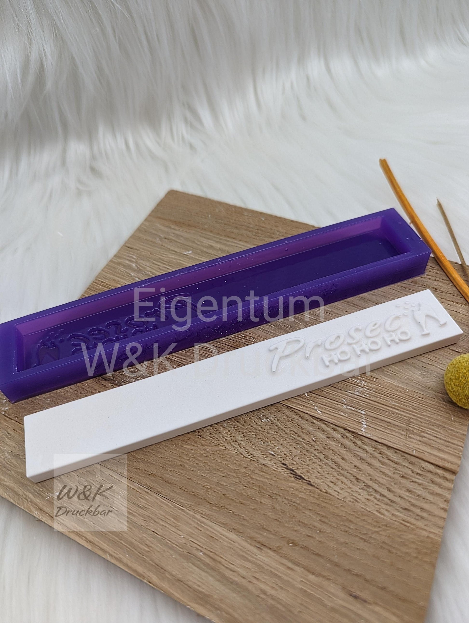 Klötzchen Gießform / ProsecHOHOHO / Silikonform für Klötzchen /160x22x8 mm / Silikon Klötzchen Gießform /Gießform Klötzchen