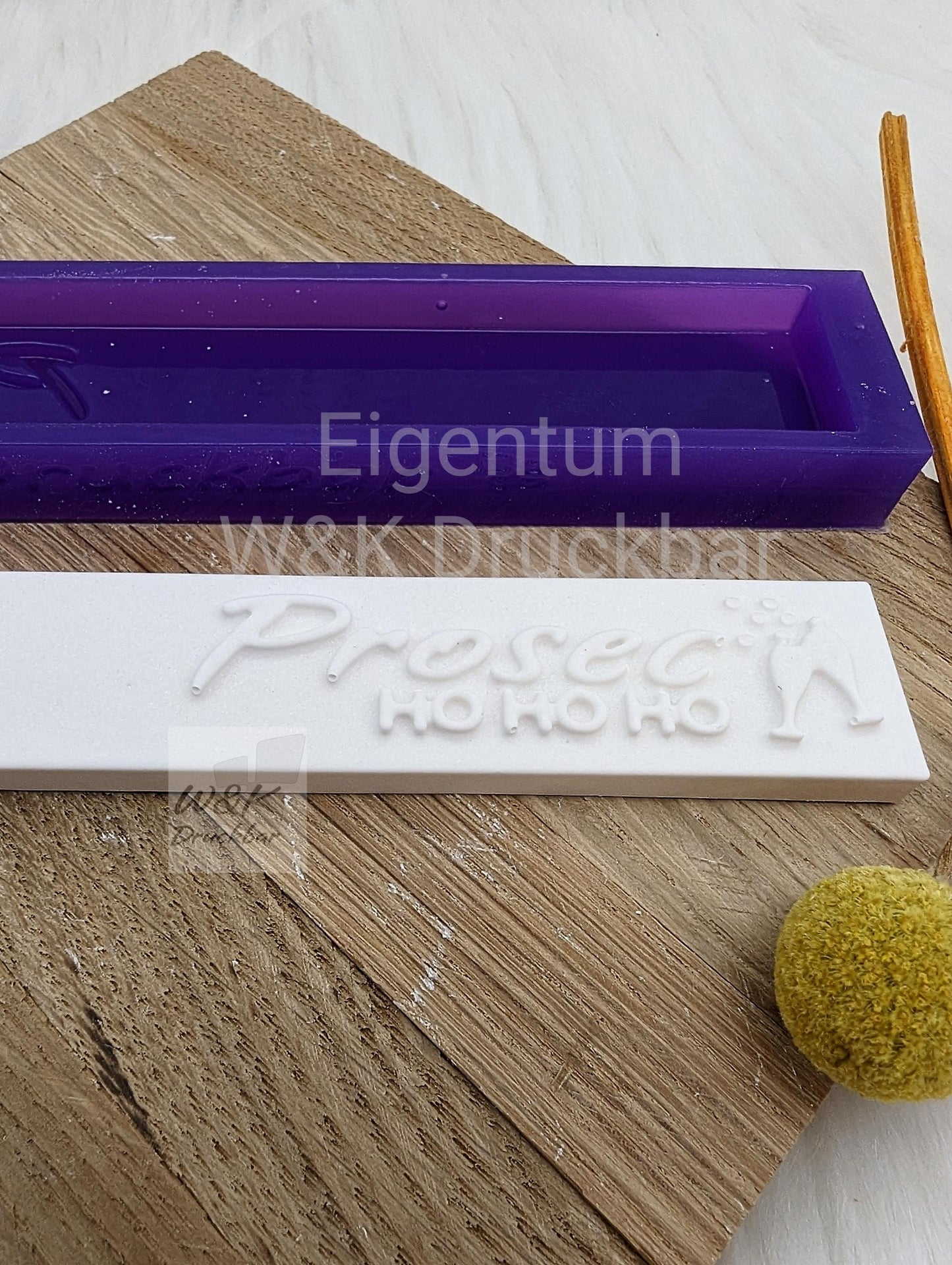 Klötzchen Gießform / ProsecHOHOHO / Silikonform für Klötzchen /160x22x8 mm / Silikon Klötzchen Gießform /Gießform Klötzchen