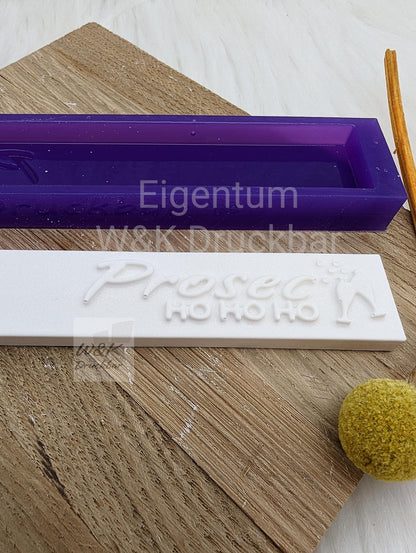 Klötzchen Gießform / ProsecHOHOHO / Silikonform für Klötzchen /160x22x8 mm / Silikon Klötzchen Gießform /Gießform Klötzchen