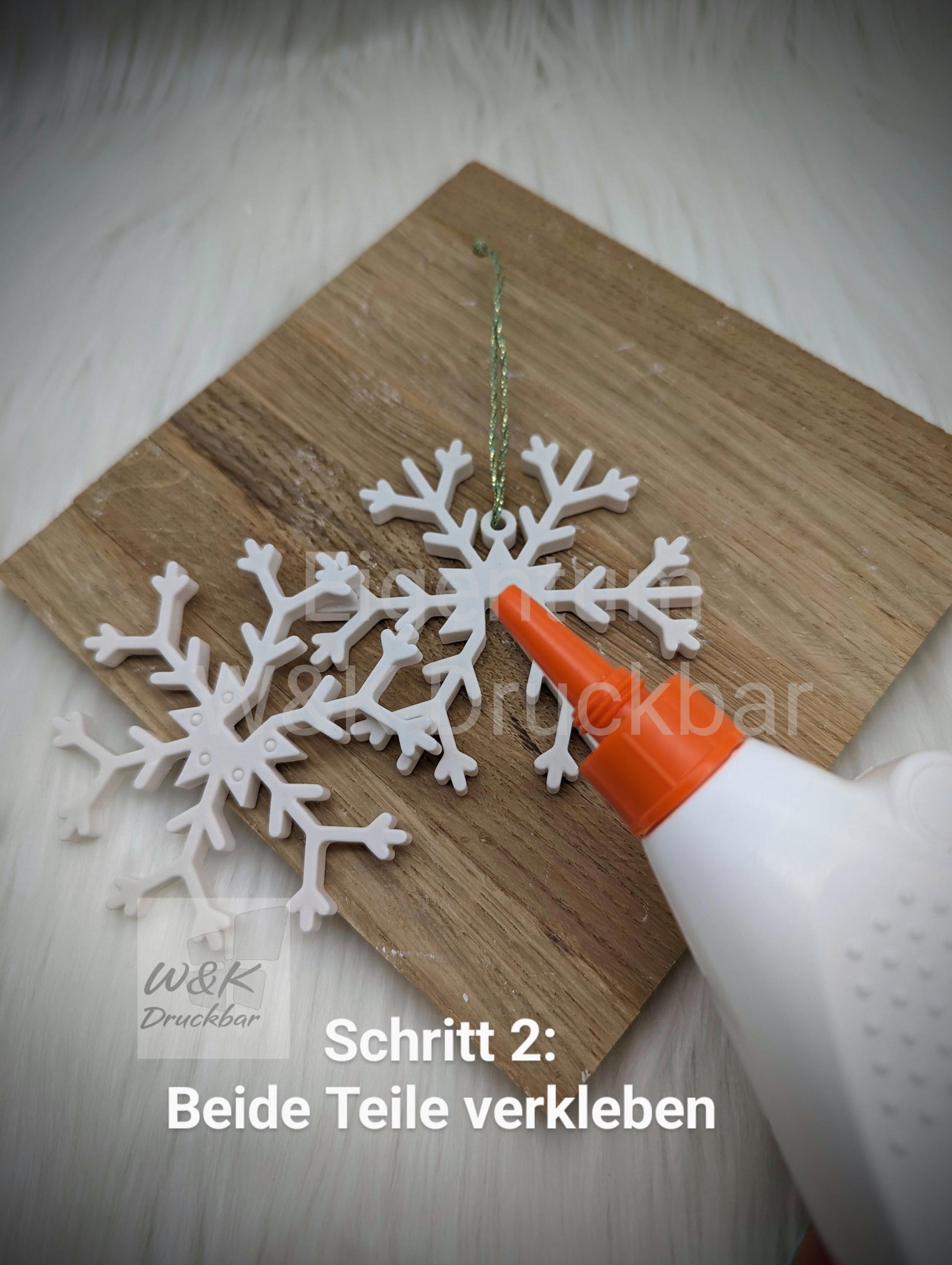 Silikonform Schneeflocke / Anhänger / Winterzeit / Gießform / Raysin / Silikonform