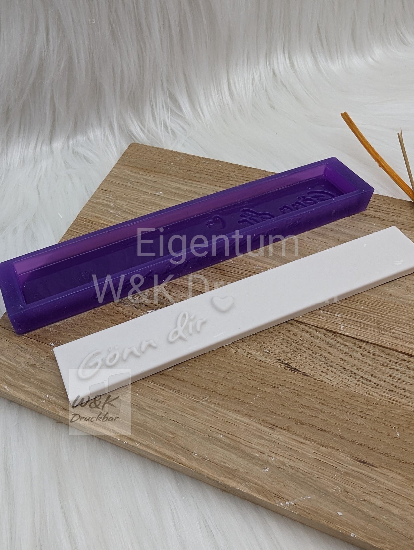 Klötzchen Gießform / Gönn dir / Silikonform für Klötzchen /160x22x8 mm / Silikon Klötzchen Gießform /Gießform Klötzchen