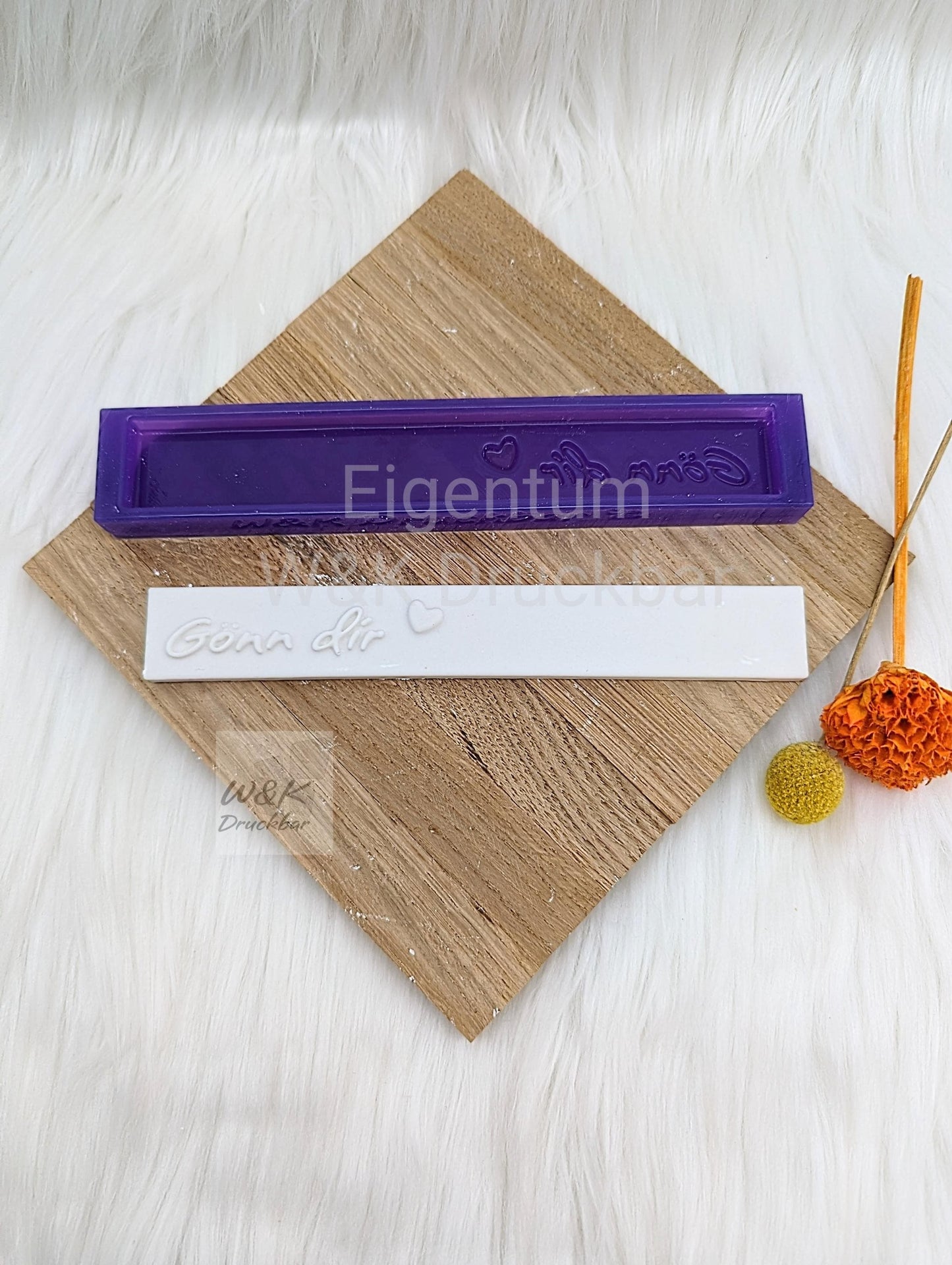 Klötzchen Gießform / Gönn dir / Silikonform für Klötzchen /160x22x8 mm / Silikon Klötzchen Gießform /Gießform Klötzchen