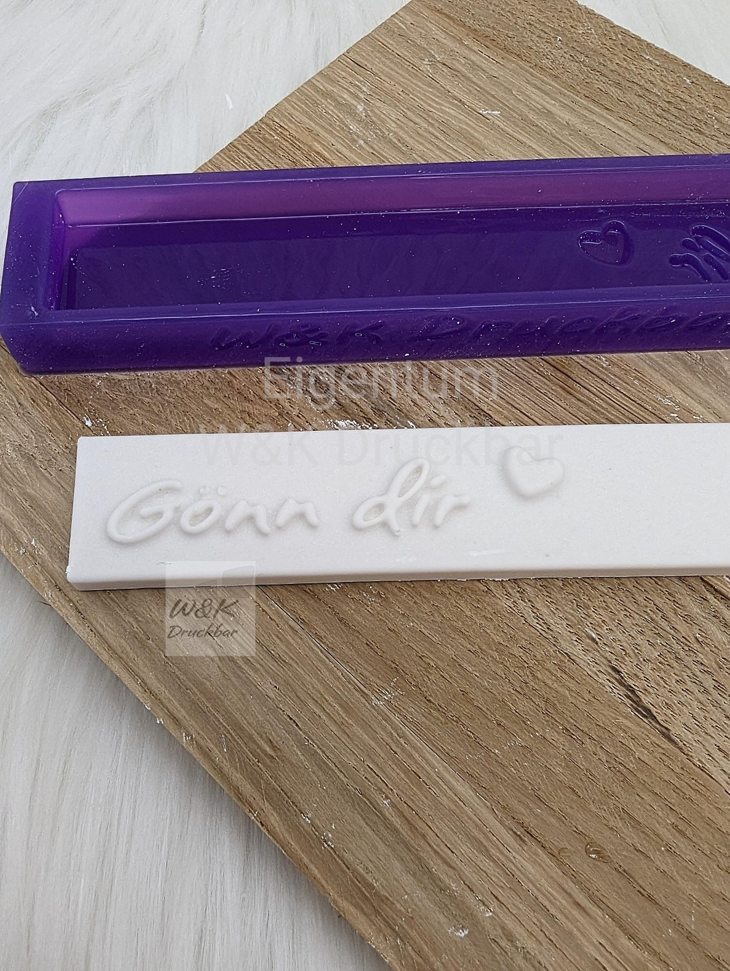 Klötzchen Gießform / Gönn dir / Silikonform für Klötzchen /160x22x8 mm / Silikon Klötzchen Gießform /Gießform Klötzchen