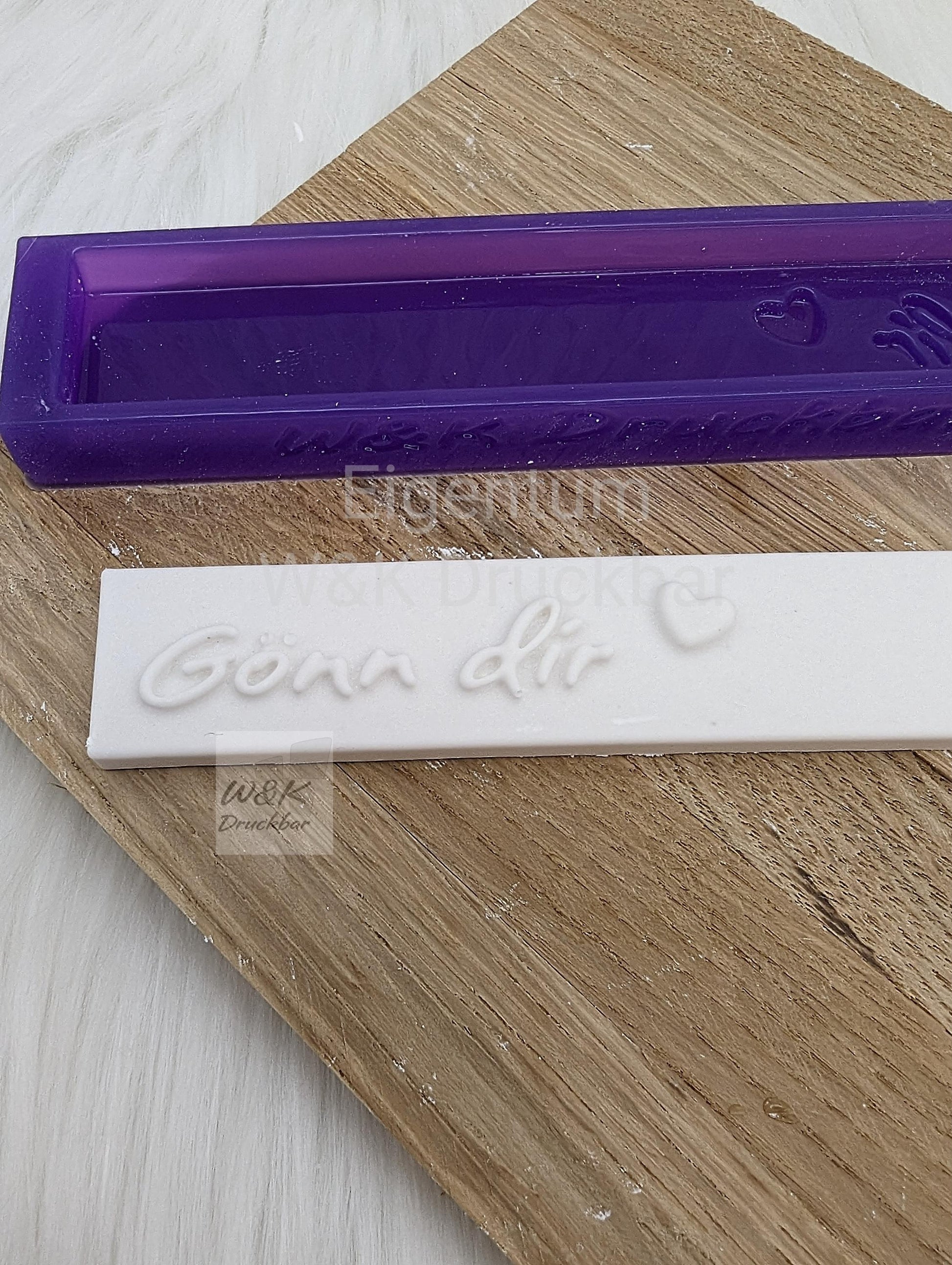 Klötzchen Gießform / Gönn dir / Silikonform für Klötzchen /160x22x8 mm / Silikon Klötzchen Gießform /Gießform Klötzchen