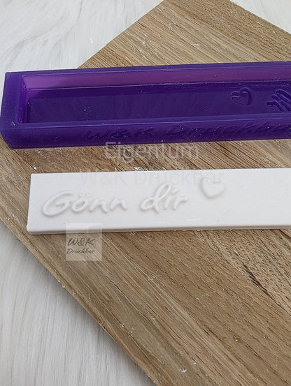 Klötzchen Gießform / Gönn dir / Silikonform für Klötzchen /160x22x8 mm / Silikon Klötzchen Gießform /Gießform Klötzchen