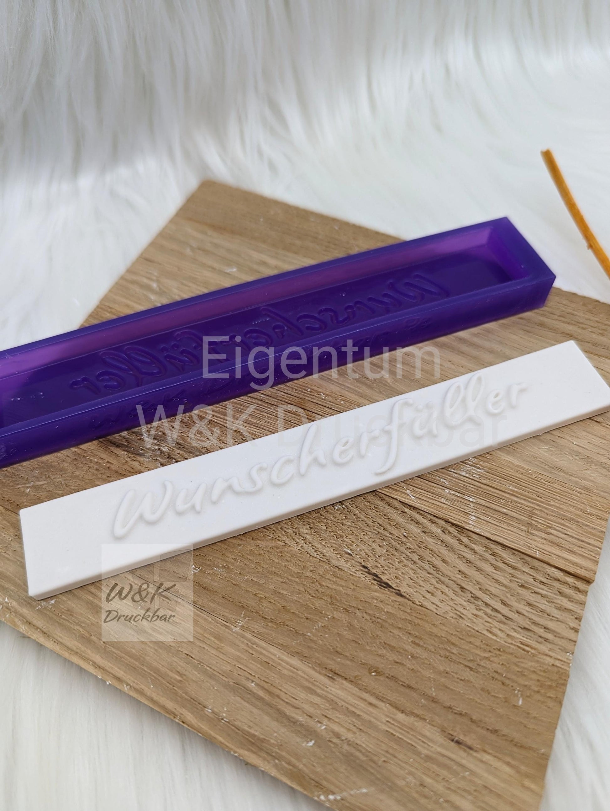 Klötzchen Gießform / Wunscherfüller / Silikonform für Klötzchen /160x22x8 mm / Silikon Klötzchen Gießform /Gießform Klötzchen