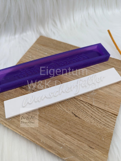 Klötzchen Gießform / Wunscherfüller / Silikonform für Klötzchen /160x22x8 mm / Silikon Klötzchen Gießform /Gießform Klötzchen