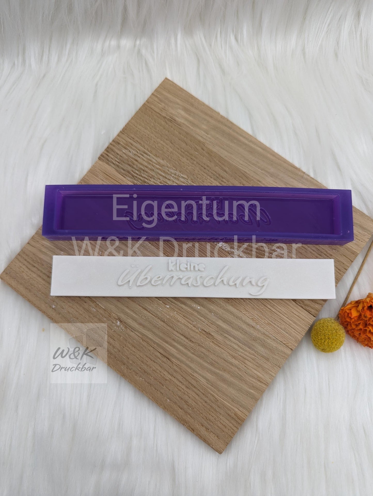 Klötzchen Gießform / kleine Überraschung / Silikonform für Klötzchen /160x22x8 mm / Silikon Klötzchen Gießform /Gießform Klötzchen