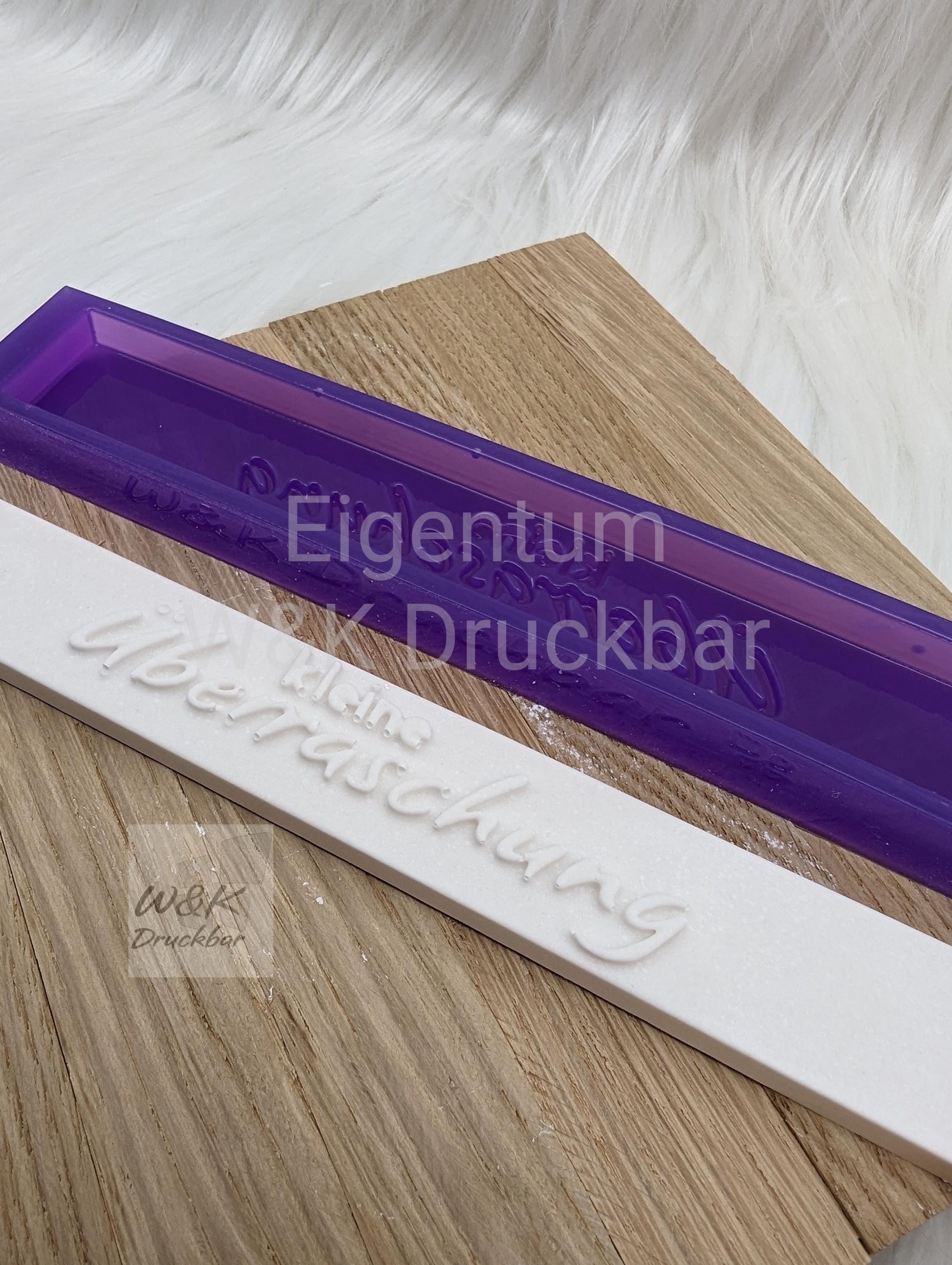 Klötzchen Gießform / kleine Überraschung / Silikonform für Klötzchen /160x22x8 mm / Silikon Klötzchen Gießform /Gießform Klötzchen