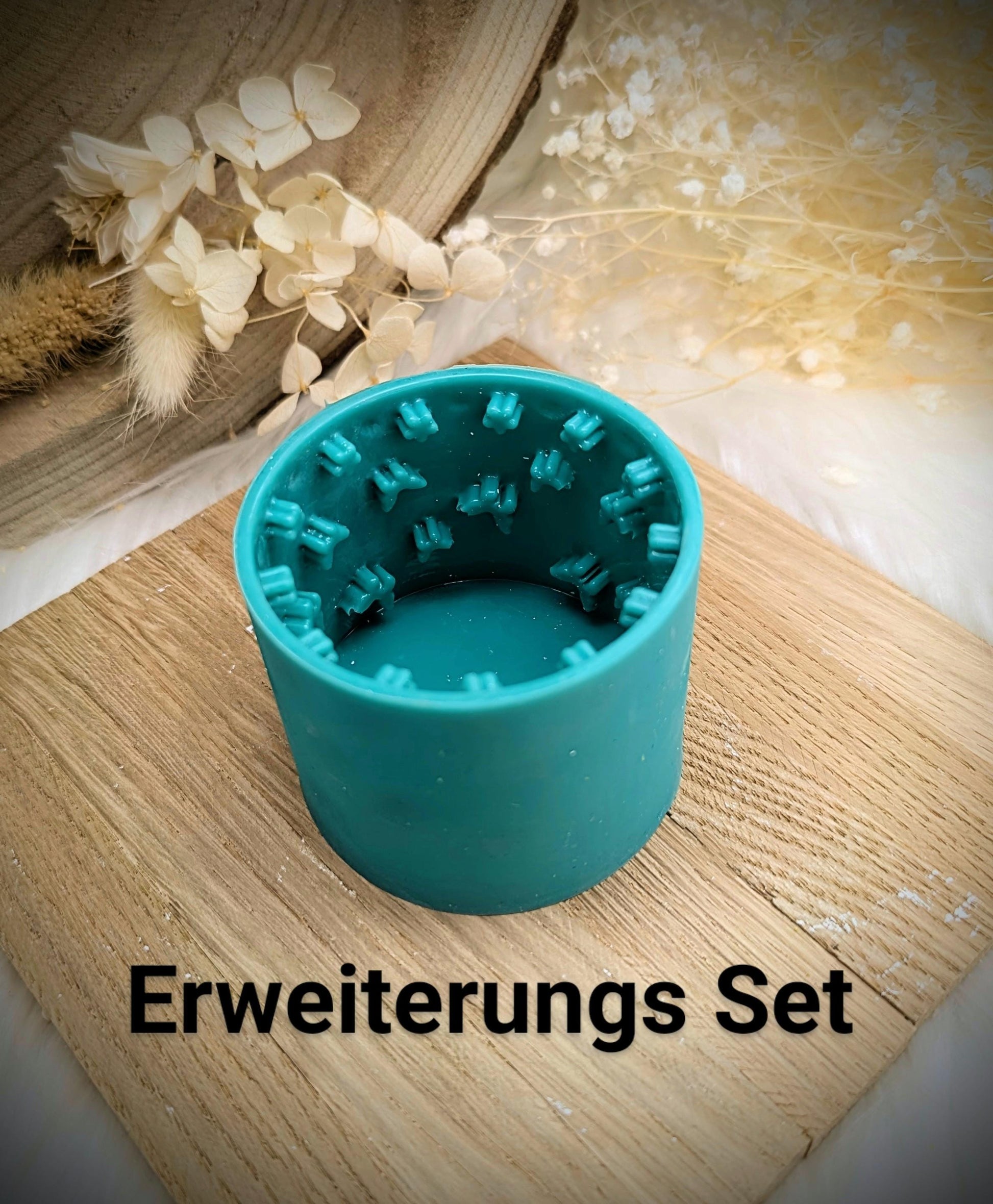 Silikonform für MINI Lichtkranz V3/ Blümchen / Schmetterling / Blumen / V3 MINI / Lichthaus / mit Boden / Raysin / Silikonform