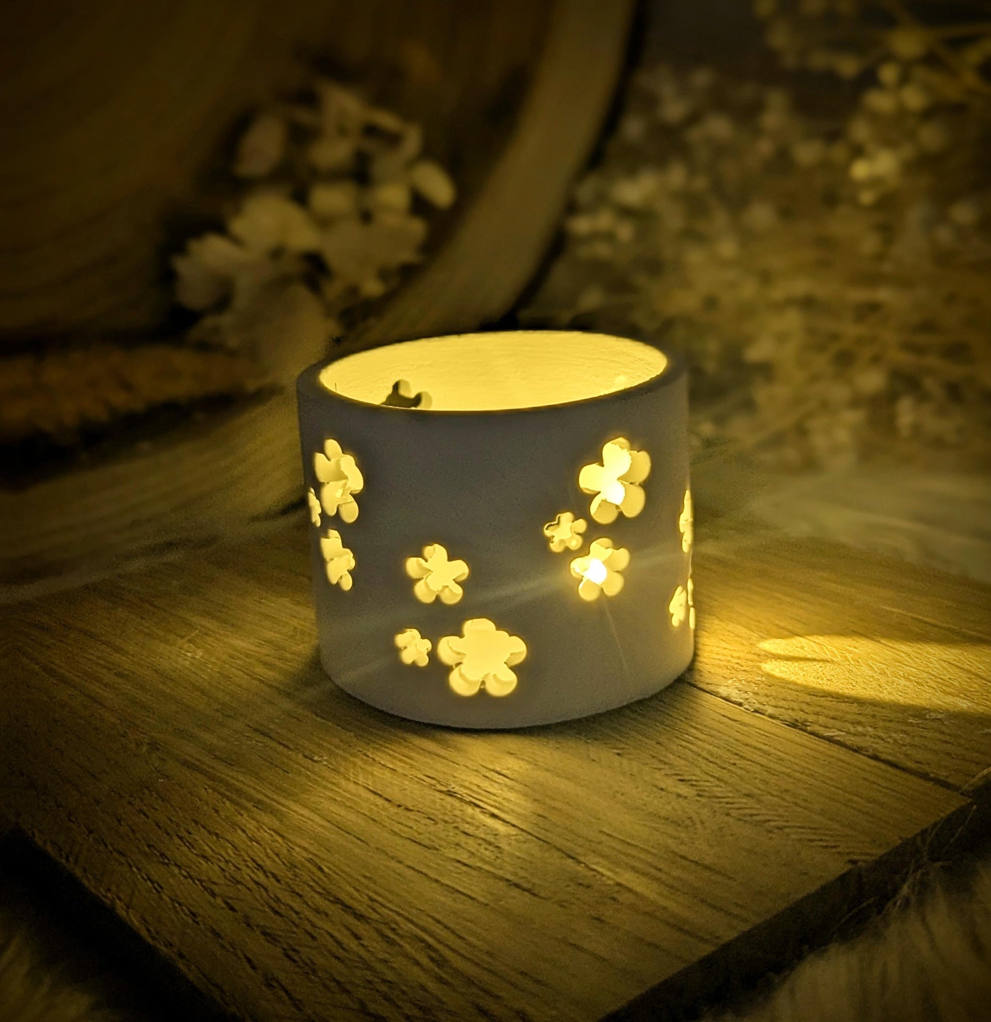 Silikonform für MINI Lichtkranz V3/ Blümchen / Schmetterling / Blumen / V3 MINI / Lichthaus / mit Boden / Raysin / Silikonform