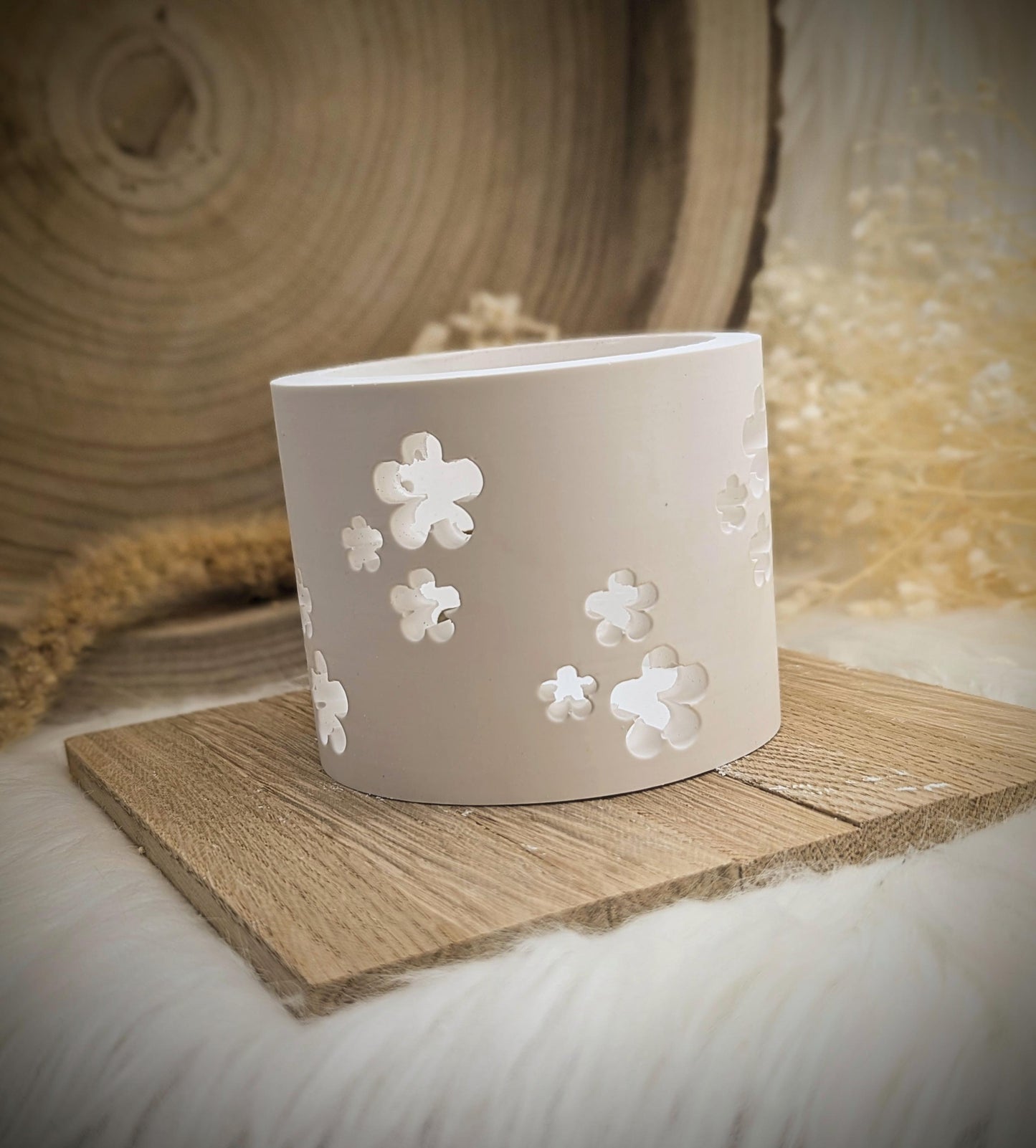 Silikonform für Lichtkranz V3/ Blümchen / Blumen / V3 / Lichthaus / mit Boden / Raysin / Silikonform