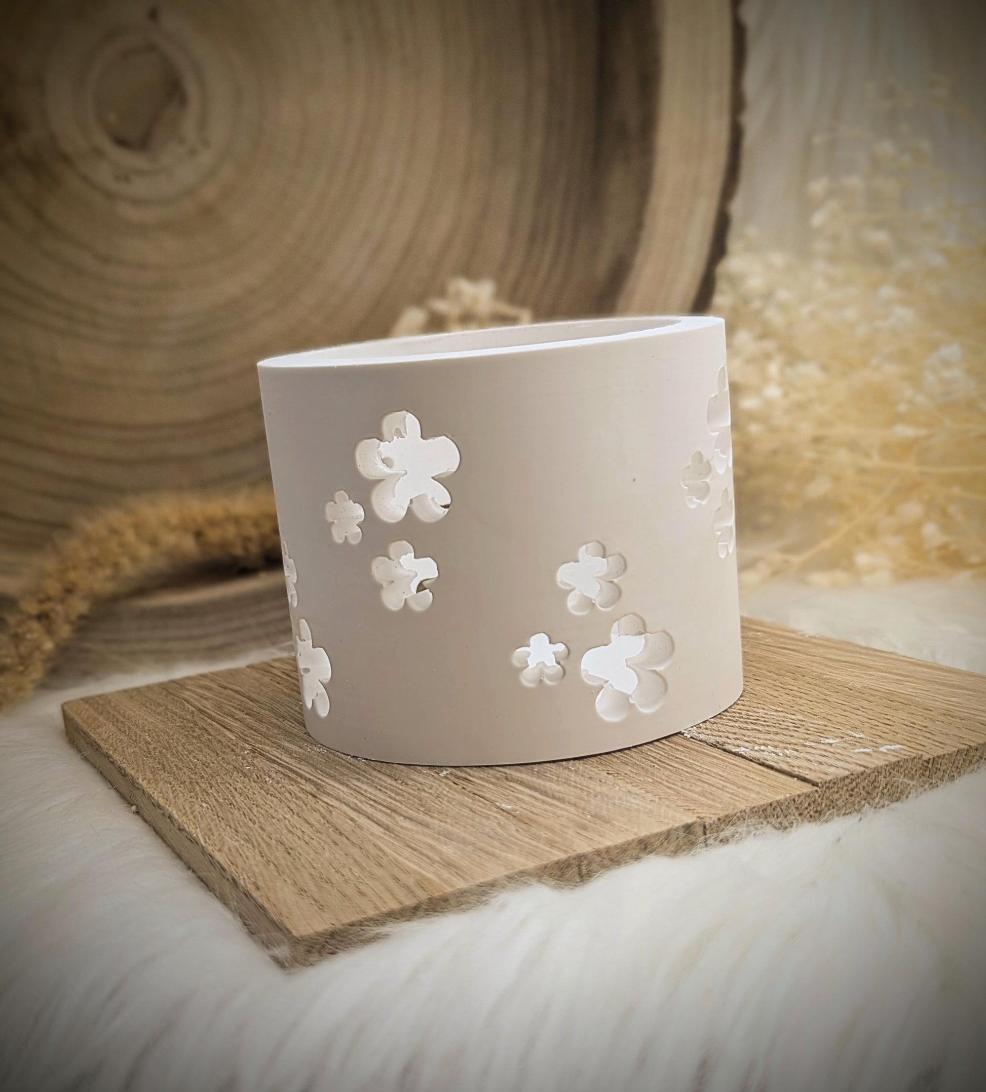 Silikonform für Lichtkranz V3/ Blümchen / Blumen / V3 / Lichthaus / mit Boden / Raysin / Silikonform