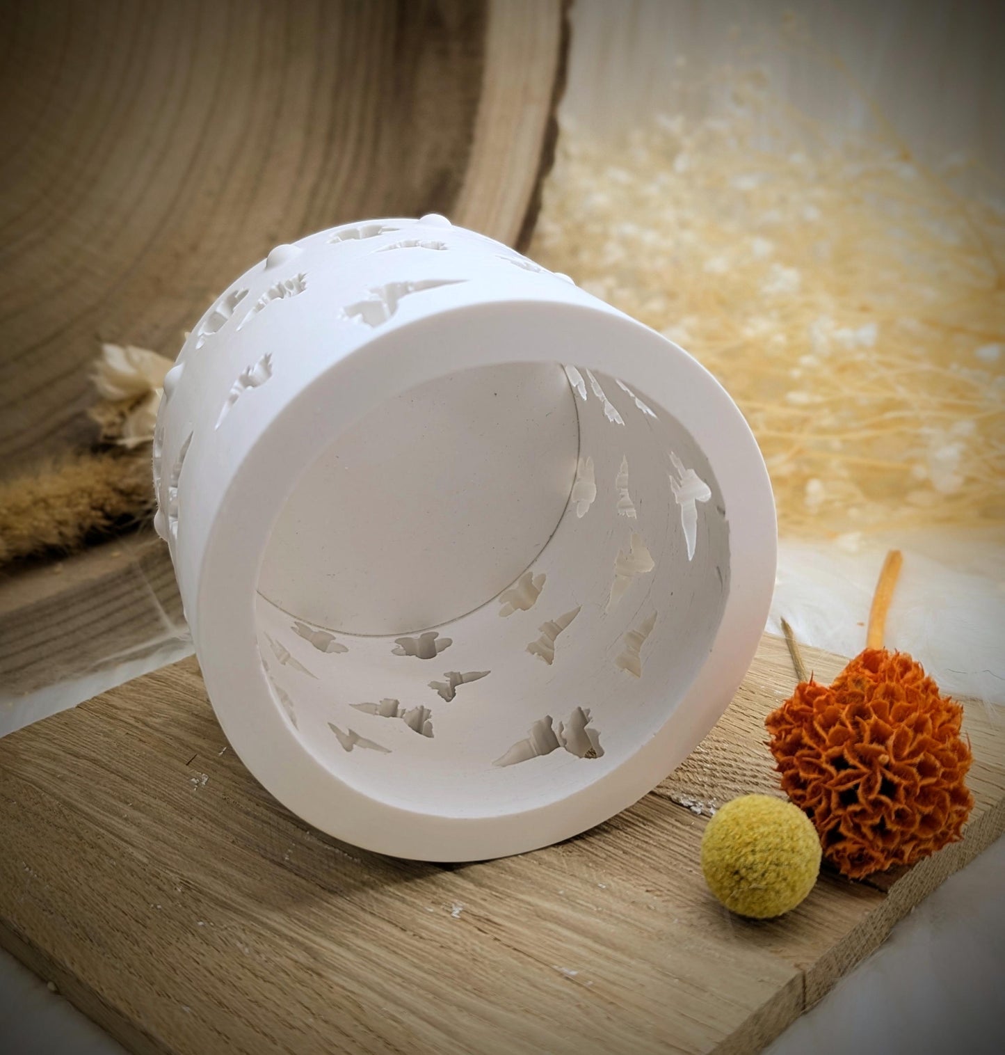Silikonform für Lichtkranz V3/ Frühling / Schmetterling / Blumen / V3 / Lichthaus / mit Boden / Raysin / Silikonform
