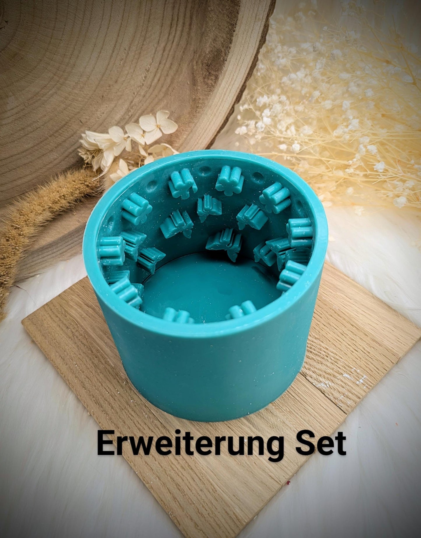 Silikonform für Lichtkranz V3/ Blümchen / Blumen / V3 / Lichthaus / mit Boden / Raysin / Silikonform