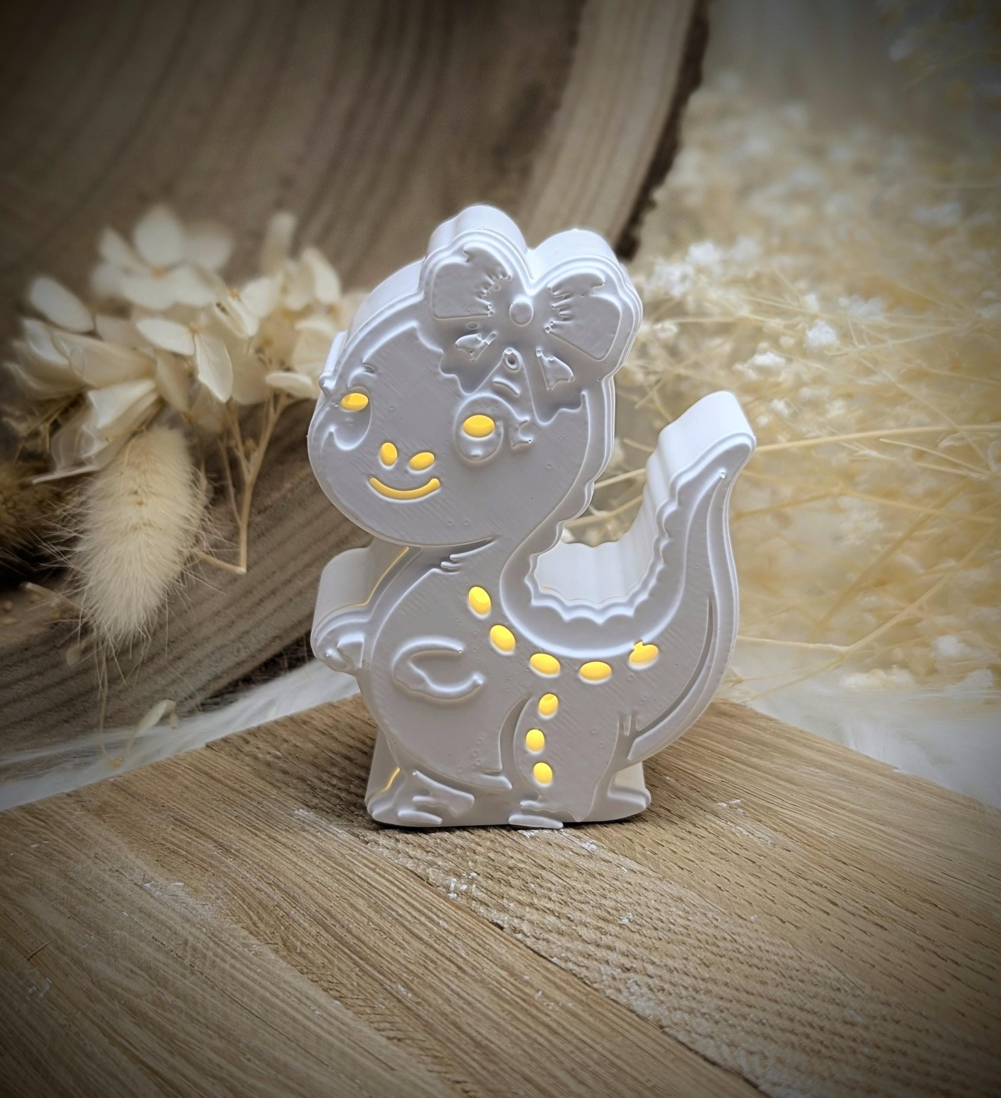 Silikonform für Leuchtfigur Dino Dame / Dino / Dinosaurier / Raysin / Silikonform