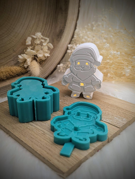 Silikonform für Leuchtfigur Weihnachtsmann V2 / Nikolaus / Santa Claus / Raysin / Silikonform