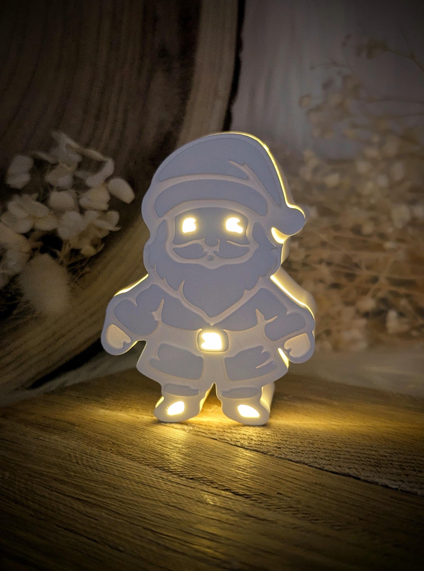Silikonform für Leuchtfigur Weihnachtsmann V2 / Nikolaus / Santa Claus / Raysin / Silikonform