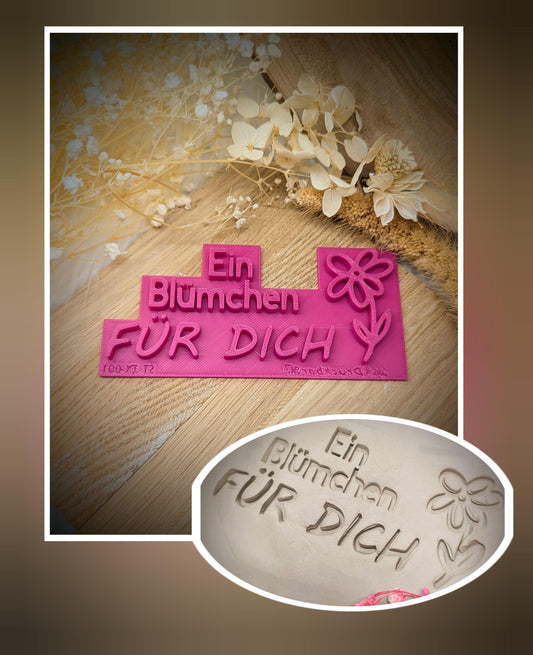 Keramikstempel / Ein Blümchen für dich / Tonstempel / Töpferstempel