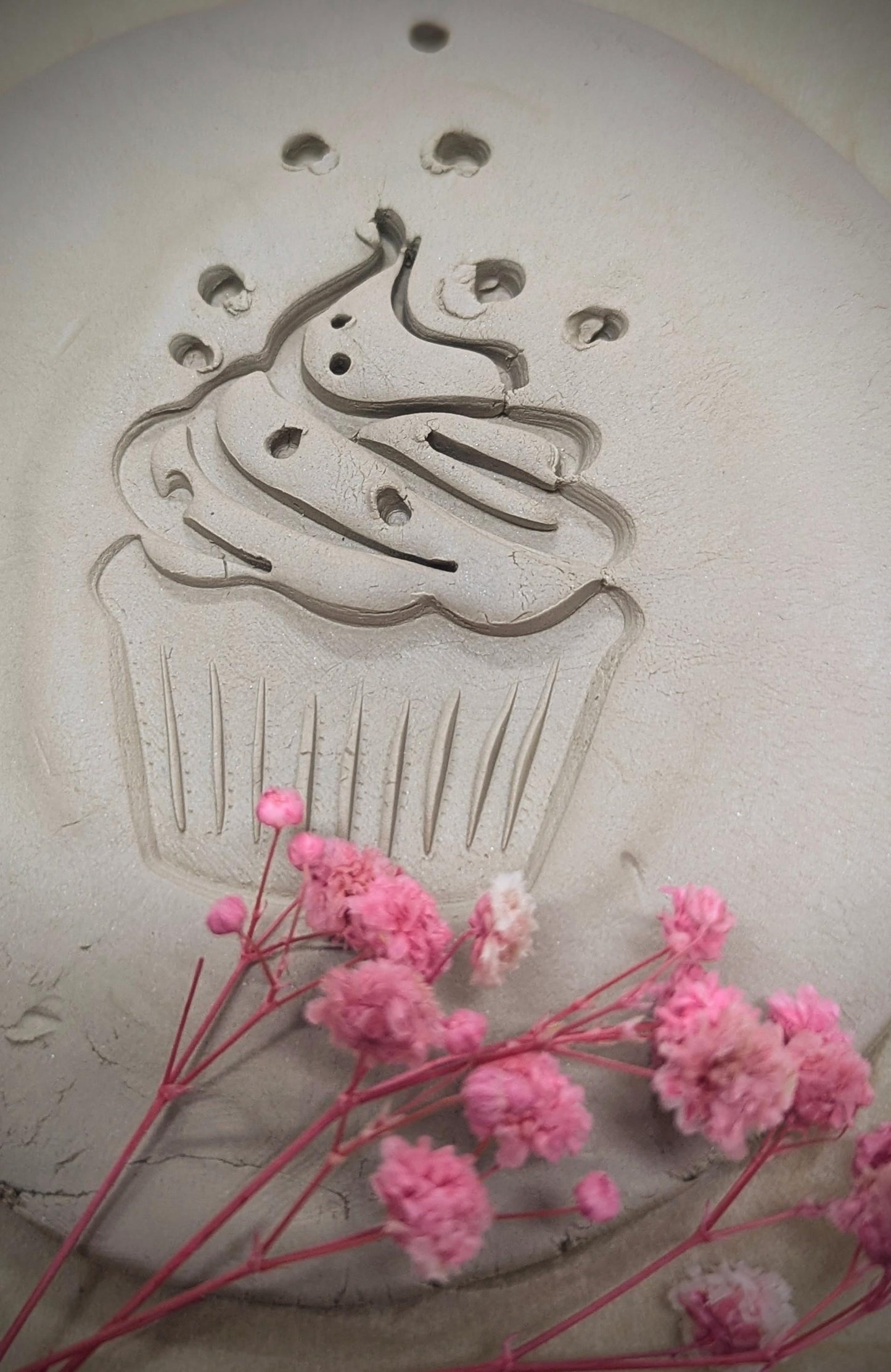 Keramikstempel / Cupcake Bubble / Tonstempel / Töpferstempel