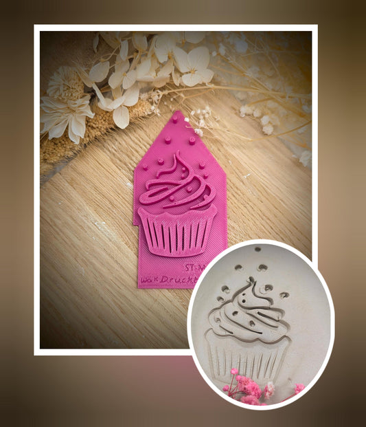 Keramikstempel / Cupcake Bubble / Tonstempel / Töpferstempel