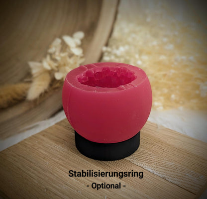 Silikonform Dekokugel V3 / Gartenstecker / Gartendeko / Blumen / Raysin / Silikonform