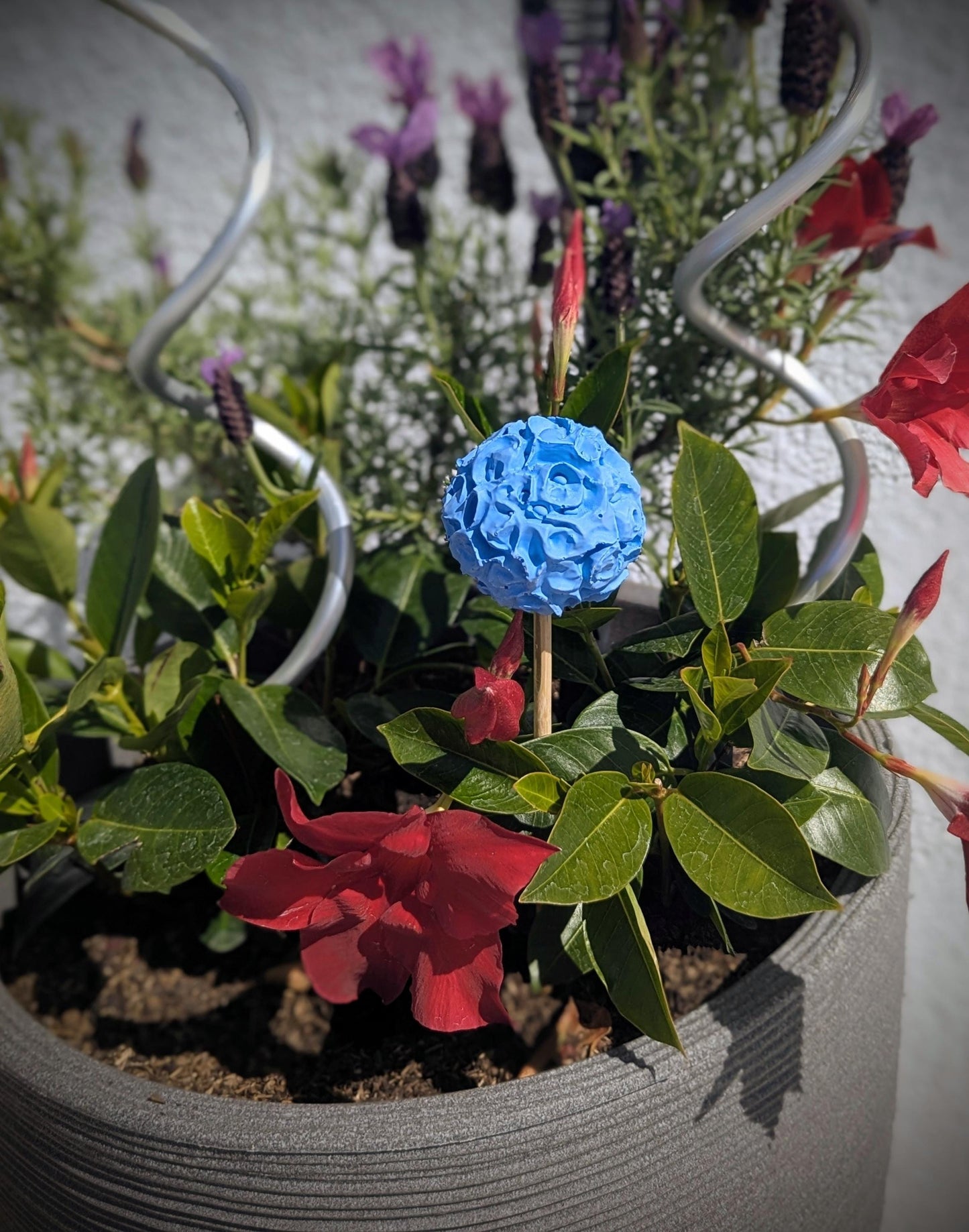 Silikonform Dekokugel V3 / Gartenstecker / Gartendeko / Blumen / Raysin / Silikonform