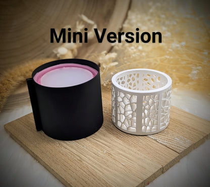 Silikonform für MINI Lichtkranz V3 Modern2 / Lichterkranz / Modern / V3 MINI / Lichtkranz / mit Boden / Raysin / Silikonform