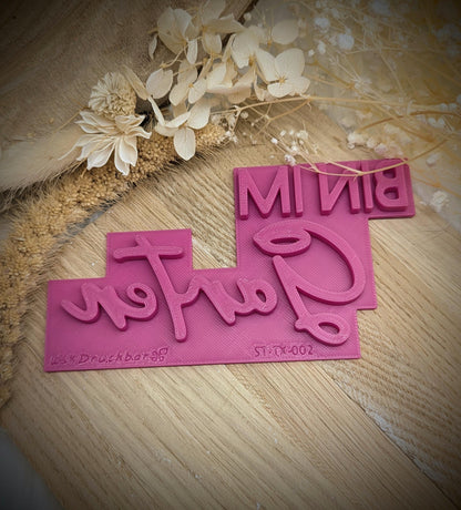 Keramikstempel / Tonstempel / Töpferstempel / Bin im Garten