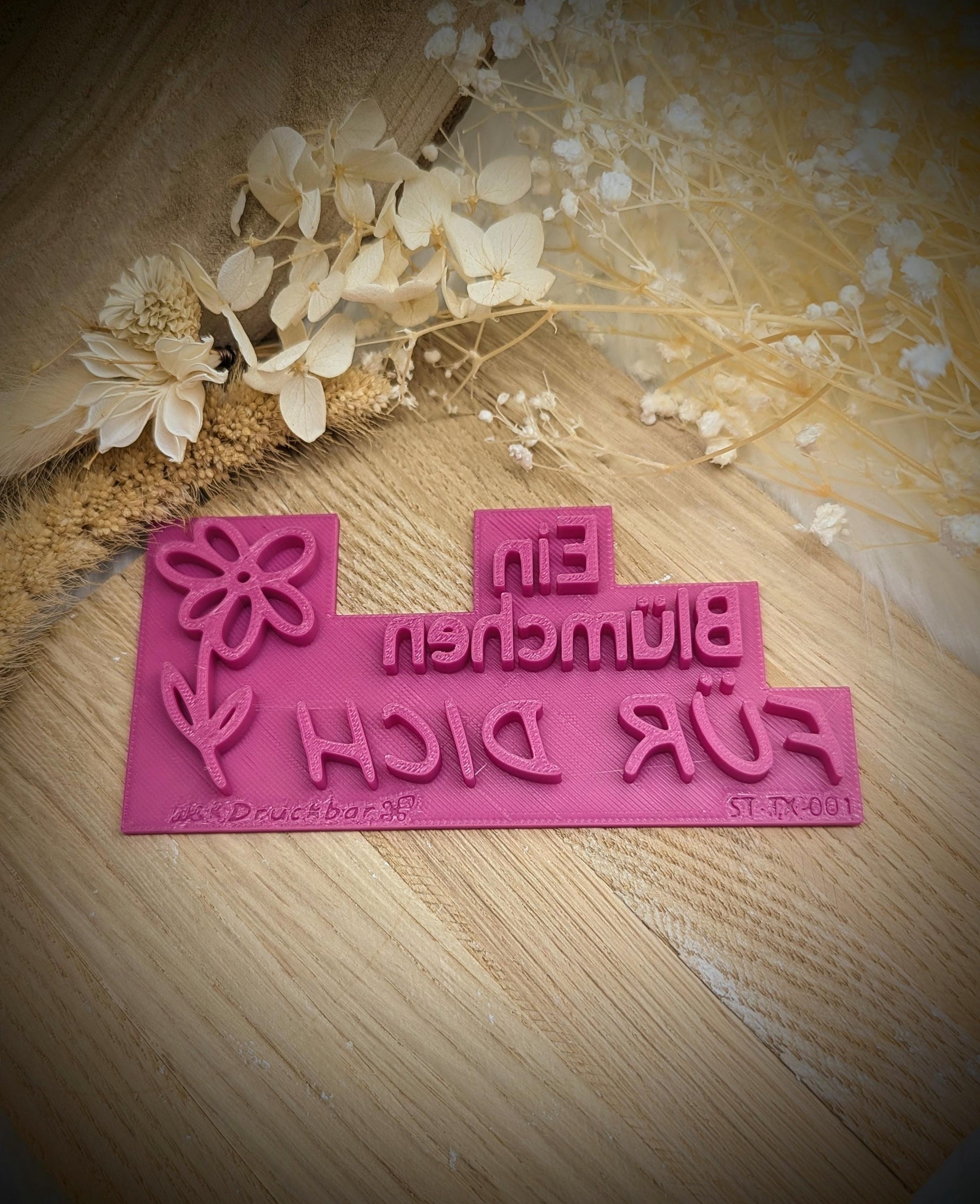 Keramikstempel / Ein Blümchen für dich / Tonstempel / Töpferstempel