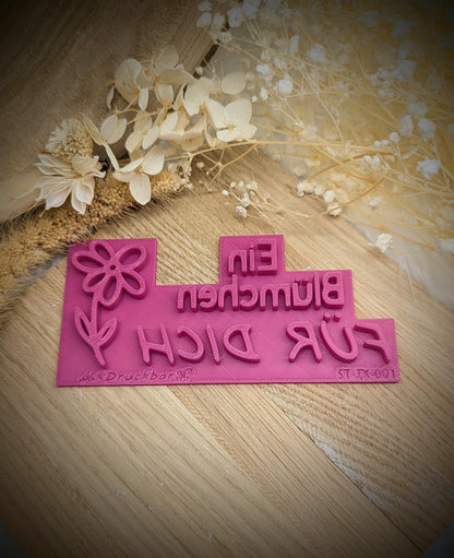 Keramikstempel / Ein Blümchen für dich / Tonstempel / Töpferstempel