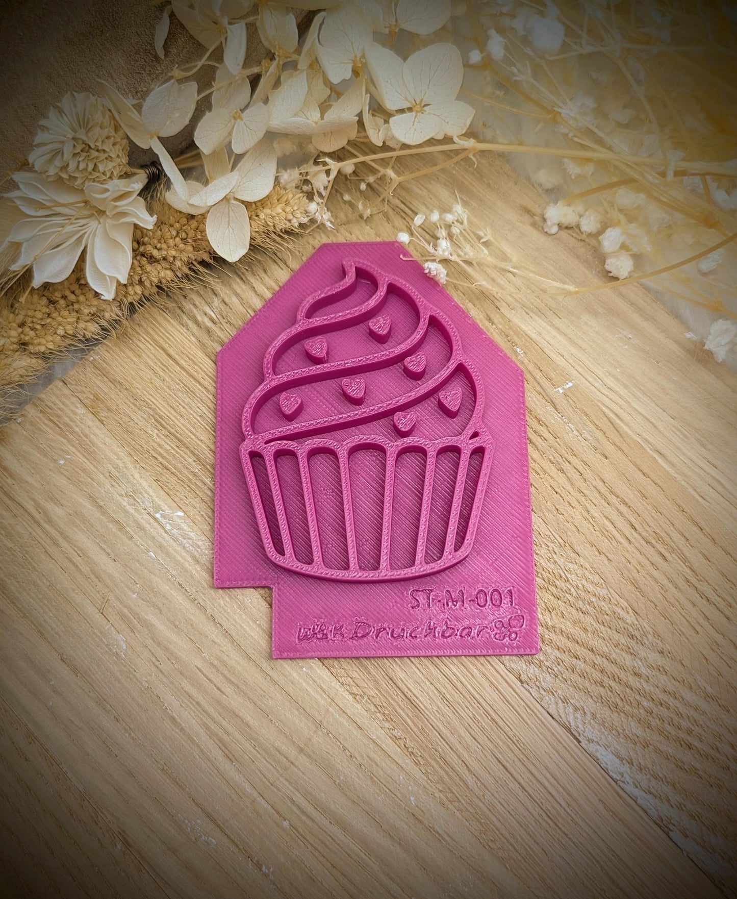 Keramikstempel / Cupcake Heart / Tonstempel / Töpferstempel