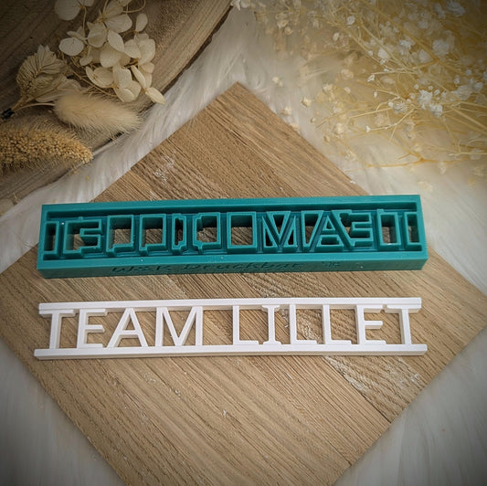 Klötzchen Gießform / Team Lillet / Silikonform für Klötzchen /160x22x8 mm / Silikon Klötzchen Gießform /Gießform Klötzchen