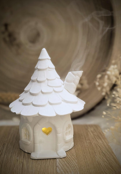 Silikonform Lichthaus Kaminchen / Räucherhaus / Miniatur / Gießform / Raysin / Silikonform