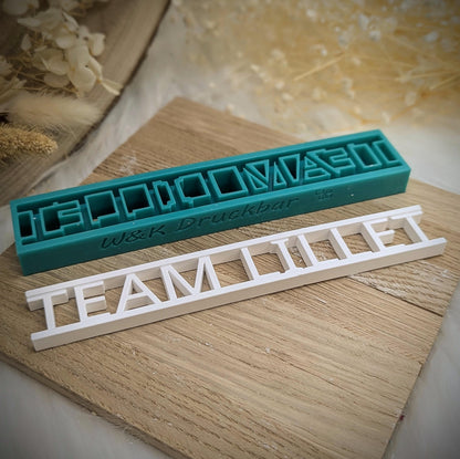 Klötzchen Gießform / Team Lillet / Silikonform für Klötzchen /160x22x8 mm / Silikon Klötzchen Gießform /Gießform Klötzchen