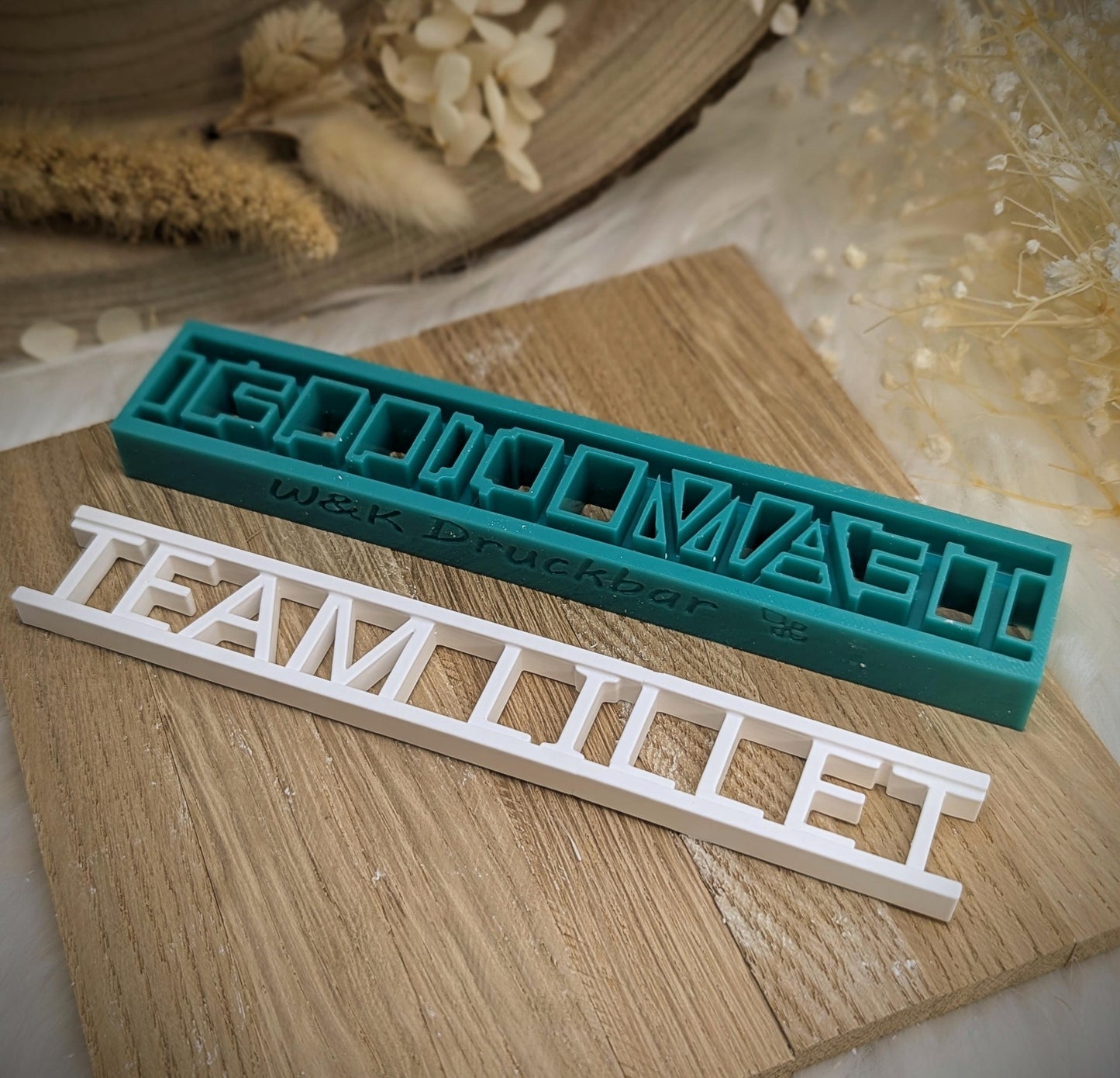 Klötzchen Gießform / Team Lillet / Silikonform für Klötzchen /160x22x8 mm / Silikon Klötzchen Gießform /Gießform Klötzchen