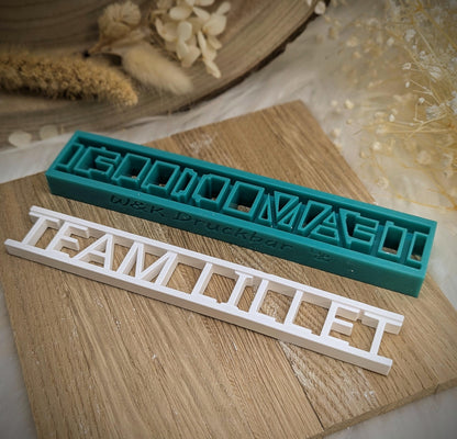Klötzchen Gießform / Team Lillet / Silikonform für Klötzchen /160x22x8 mm / Silikon Klötzchen Gießform /Gießform Klötzchen