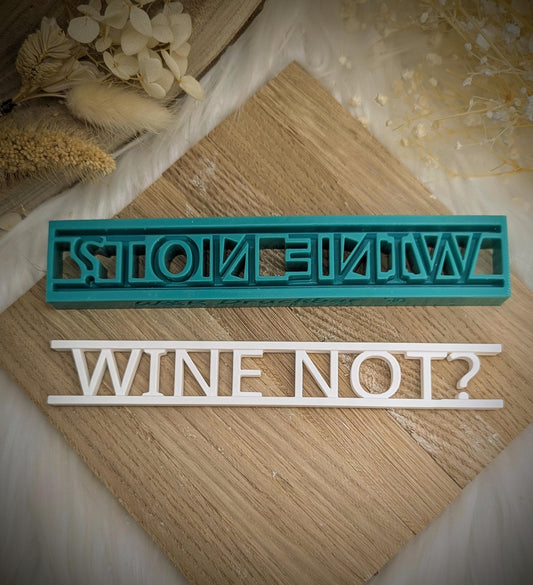 Klötzchen Gießform / Wine not? / Silikonform für Klötzchen /160x22x8 mm / Silikon Klötzchen Gießform /Gießform Klötzchen