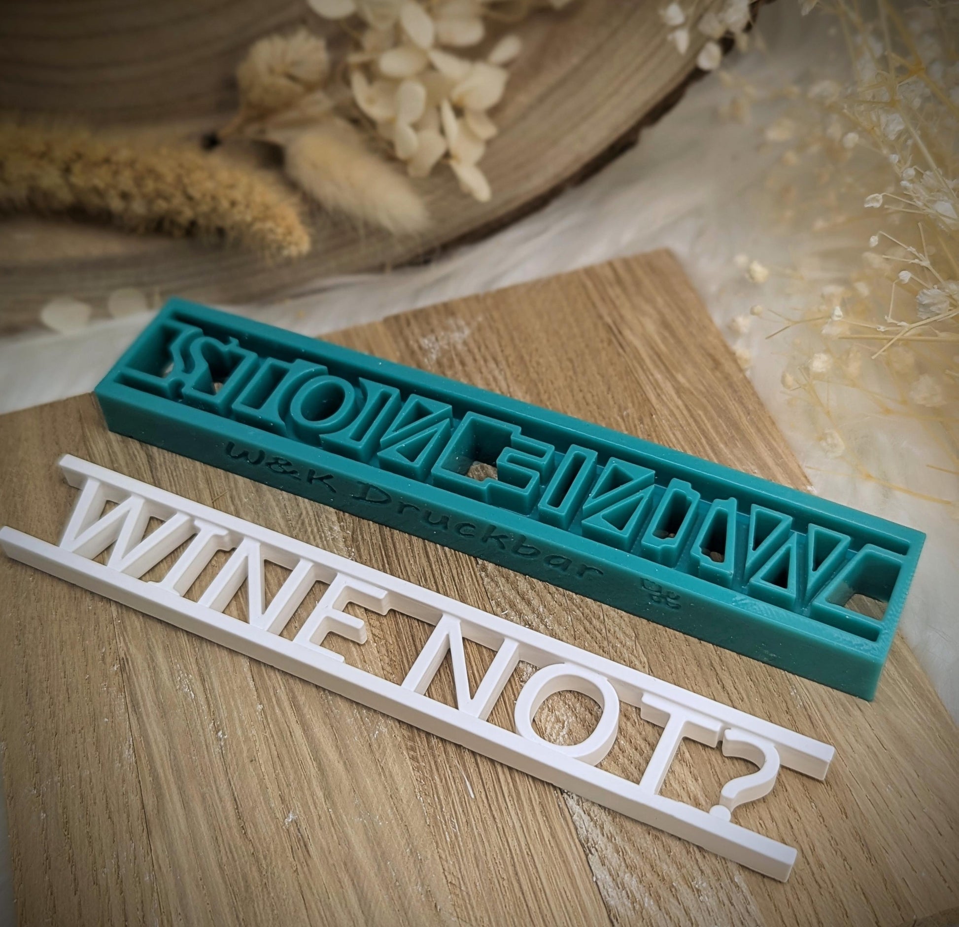 Klötzchen Gießform / Wine not? / Silikonform für Klötzchen /160x22x8 mm / Silikon Klötzchen Gießform /Gießform Klötzchen