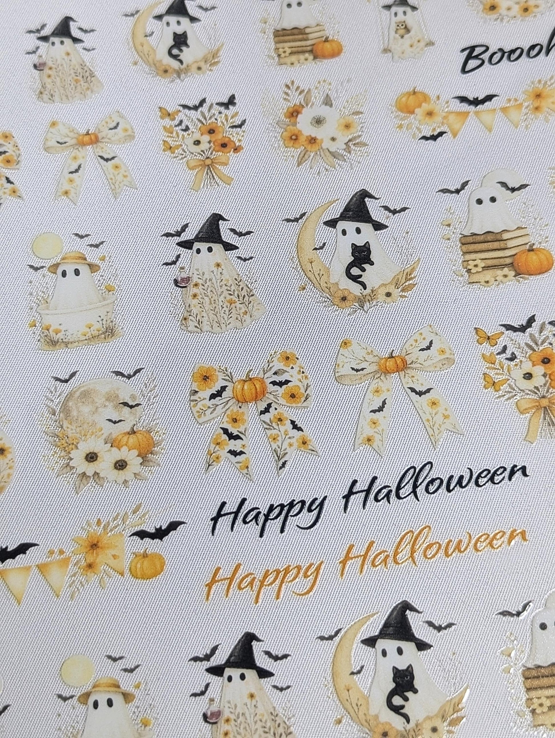 RubOn Sticker / Halloween Vintage / A4 Bogen / Randlos /Abreibebilder / DIY Sticker für z.B. Glas Holz