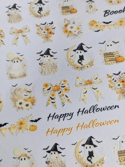 RubOn Sticker / Halloween Vintage / A4 Bogen / Randlos /Abreibebilder / DIY Sticker für z.B. Glas Holz