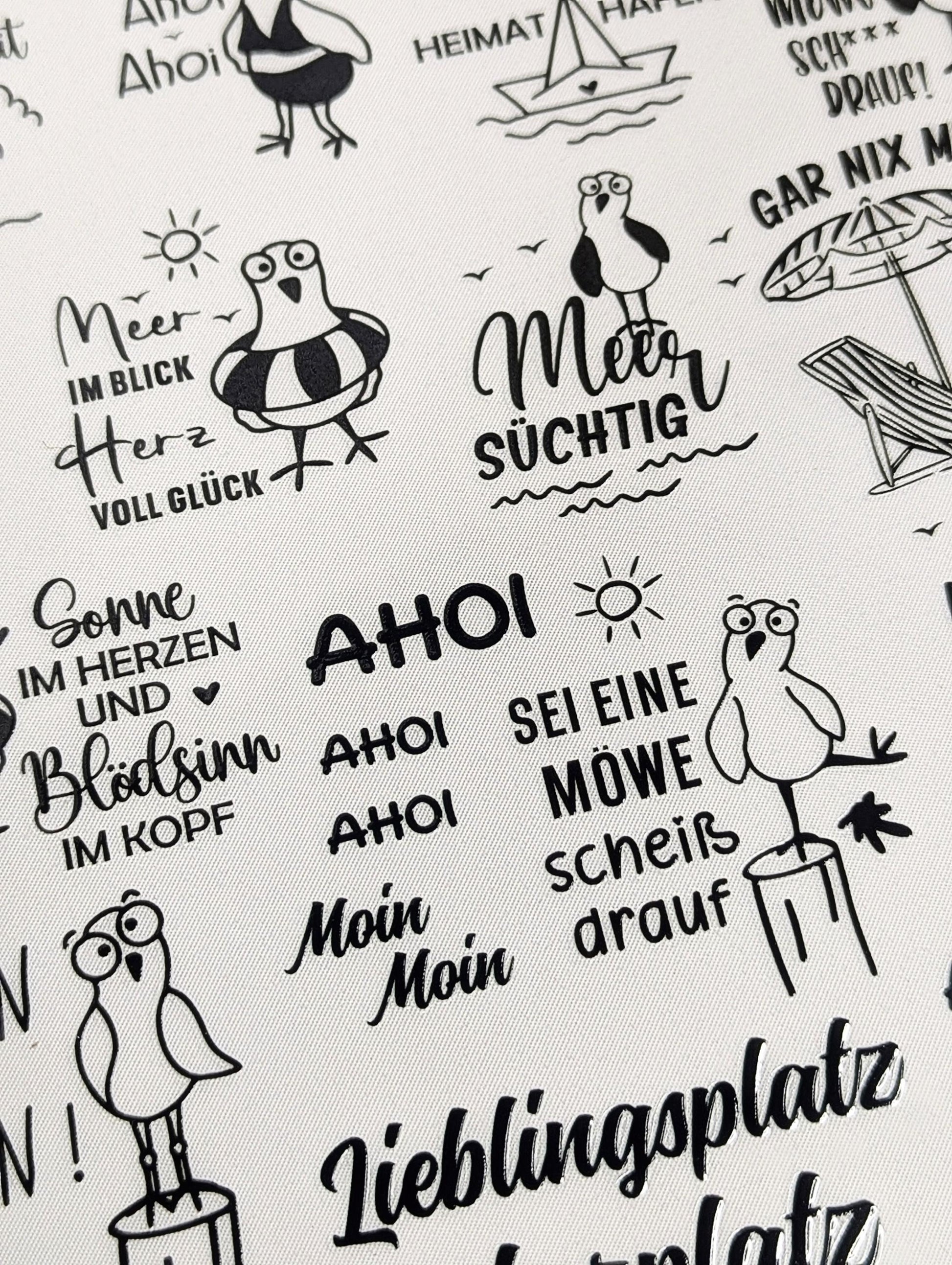 RubOn Sticker / Maritim / A4 Bogen / Randlos /Abreibebilder / DIY Sticker für z.B. Glas Holz